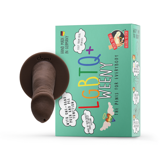 LGBTQ+Weeny Set - CIRCUMCISED - Dark Mokka